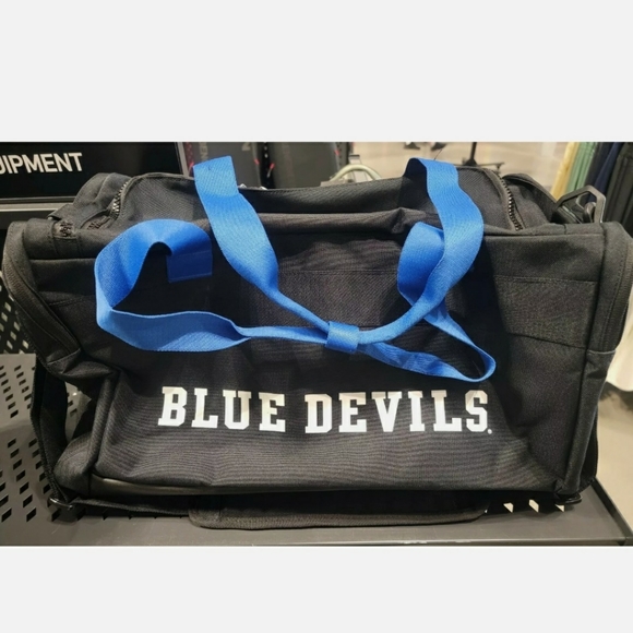 duke blue devils nike utility power medium duffel gym bag black DB6004 010 - Picture 10 of 10
